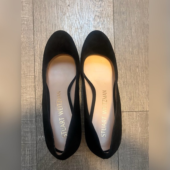 Stuart Weitzman Black Larsa Platform Pump Size 8 $595 - Picture 7 of 7